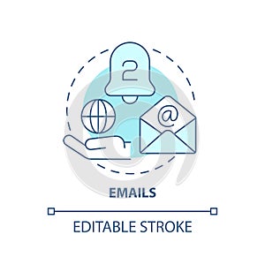 Emails concept icon