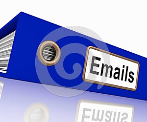 Emails File Showing Contacts and Correspondence photo