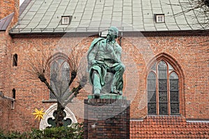 Emanuel Geibel Statue - Lubeck, Germany photo