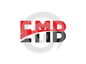 EMB Letter Initial Logo Design Vector Illustration