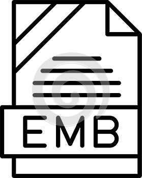 EMB Outline Vector Icon