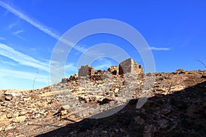 Embalse de los Molinos, Fuerteventura, Canary Islands: the dam wall of the old reservoir