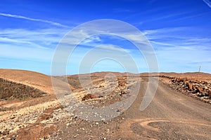 Embalse de los Molinos, Fuerteventura, Canary Islands: the outlet area of the old reservoir