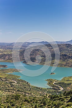 Embalse de Zahara-el Gastor lake in Grazalema national park