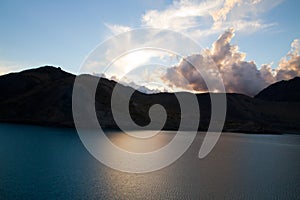 Embalse El Yeso reservoir, Chile photo