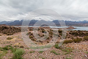 Embalse Potrerillos Andes Argentina