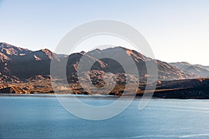 Embalse Potrerillos Dam near Cordillera de Los Andes - Mendoza Province, Argentina