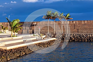 Embankment of Arrecife city of Lanzarote photo