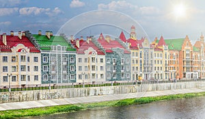 Embankment Bruges in Yoshkar-Ola. Russia, Republic of Mari El