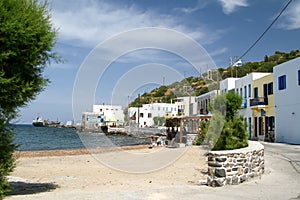 Embankment of the capital of the island of Nisyros - Mandraki