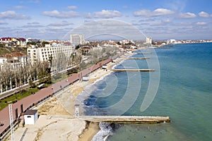 Embankment In The City Of Feodosiya from the air