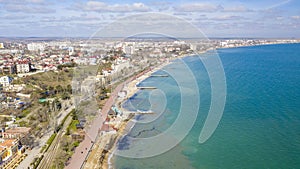 Embankment In The City Of Feodosiya from the air