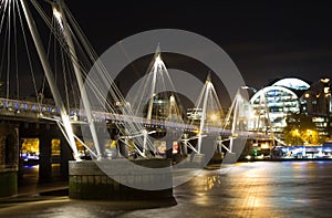 Embankment at dusk