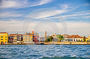 Embankment of Fondamenta Zattere Ai Gesuati in Venice city historical centre photo