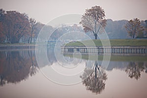 Embankment of Lake Superior. Kaliningrad