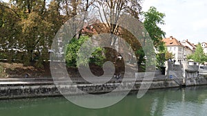 Embankment of the Ljubljanica River