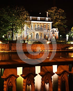 Embankment of Meuse (Maas) river in Namur. Belgium