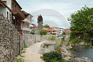 Embankment of the old part of Bulgarian Sozopol