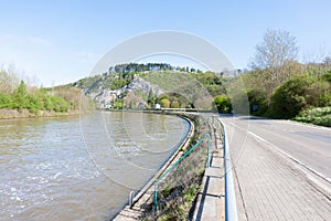 Embankment of the River Meuse in Belgium