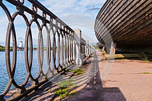 Embankment of Salakkalahti Bay, Vyborg, Leningrad Oblast, Russia