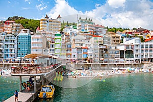 Embankment in the Utes city, Crimea