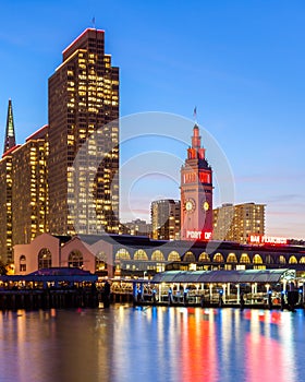 Embarcadero Towers and Ferry Building photo