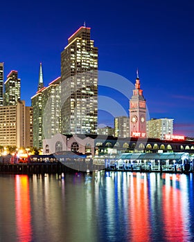 Embarcadero Towers and Ferry Building photo