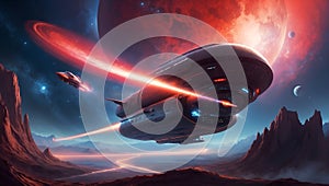 nebula serpent's celestial odyssey. ai generated