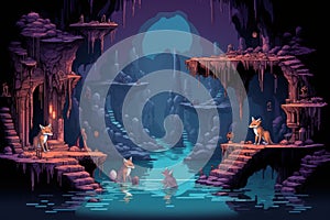 Cunning shape-shifting foxes with magical abilities - Generative AI photo