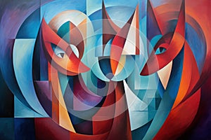 Cunning shape-shifting foxes with magical abilities - Generative AI photo