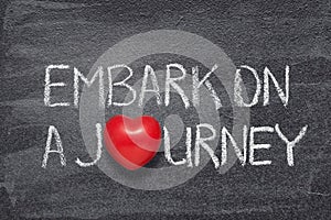 Embark on journey heart photo