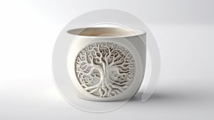 Moola Nakshatra symbol printed on white coffee mug photo