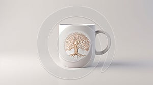 Moola Nakshatra symbol printed on white coffee mug photo