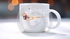 Moola Nakshatra symbol printed on white coffee mug photo