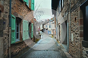 Tranquil Trails: Roaming Najac\'s Serene Alleyways. photo