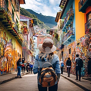 Fascinated Traveler in Bogota photo