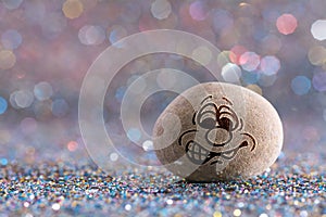 The embarrassed stone emoji photo