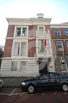 Embassy of Morocco in the city of The Hague where all diplomats are working in the Netherlands