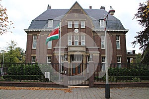 Embassy of Surinam in the city of The Hague where all diplomats are working in the Netherlands..