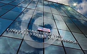 Embassy of the United States of America glass building concept