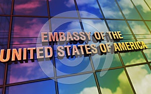 Embassy of the United States of America glass building concept