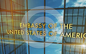 Embassy of the United States of America glass building concept