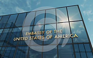 Embassy of the United States of America glass building concept