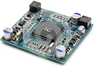 Embedded circuit board with microcontroller and multiple connectors for electronic applications