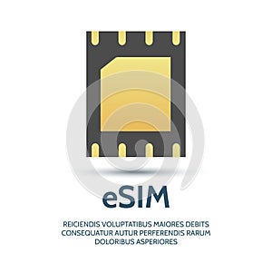 Embedded sim icon photo