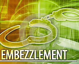 Embezzlement Abstract concept digital illustration