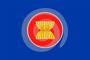Emblem and flag of ASEAN