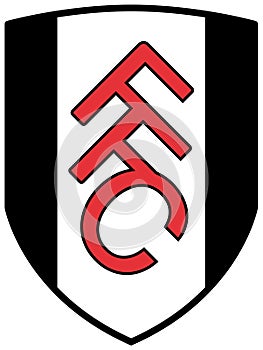 The emblem of the football club `Fulham Football Club`. England