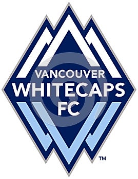 The emblem of the football club `Vancouver Whitecaps`. Canada.