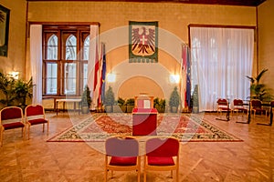 Emblem Hall in the Vienna City Hall, Austria